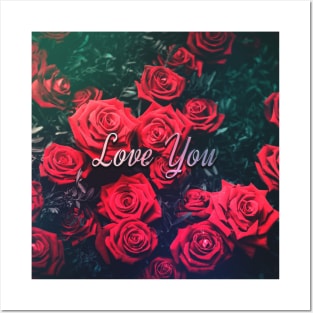 Love You Roses Posters and Art